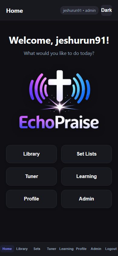 Designed for phones and tablets on stage